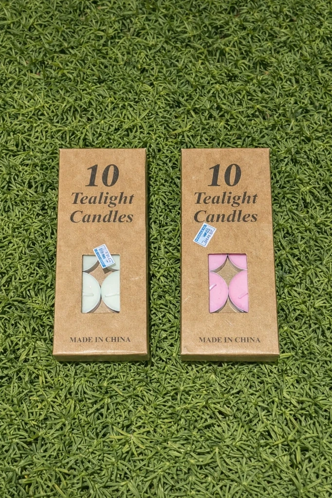 Tealight candles (Amber & Musk, 6)