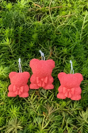 Teddy bear candle set
